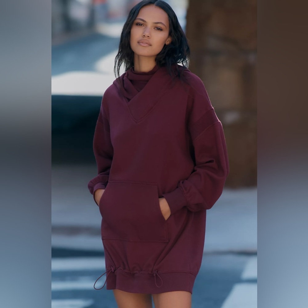 NWT! Daily Practice by Anthropologie Maeve Hooded Mini Dress - Large 🅰️